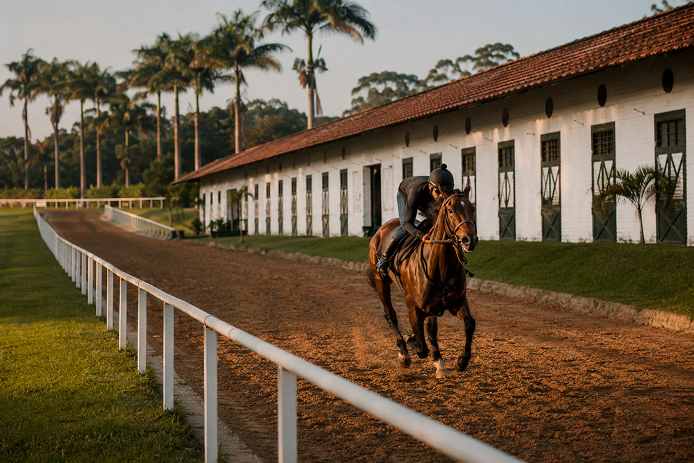 Centro de treinamento de alta performance com pista de corrida